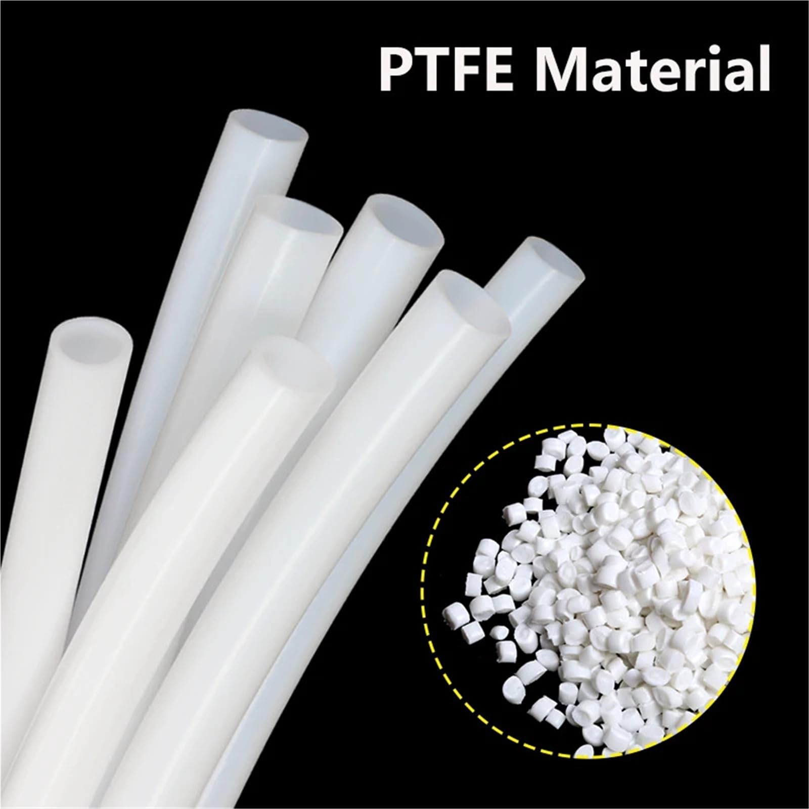 PTFE Tubo Extrusora de manguera aislada, tubo rígido con cabezal en J for piezas de impresora 3D