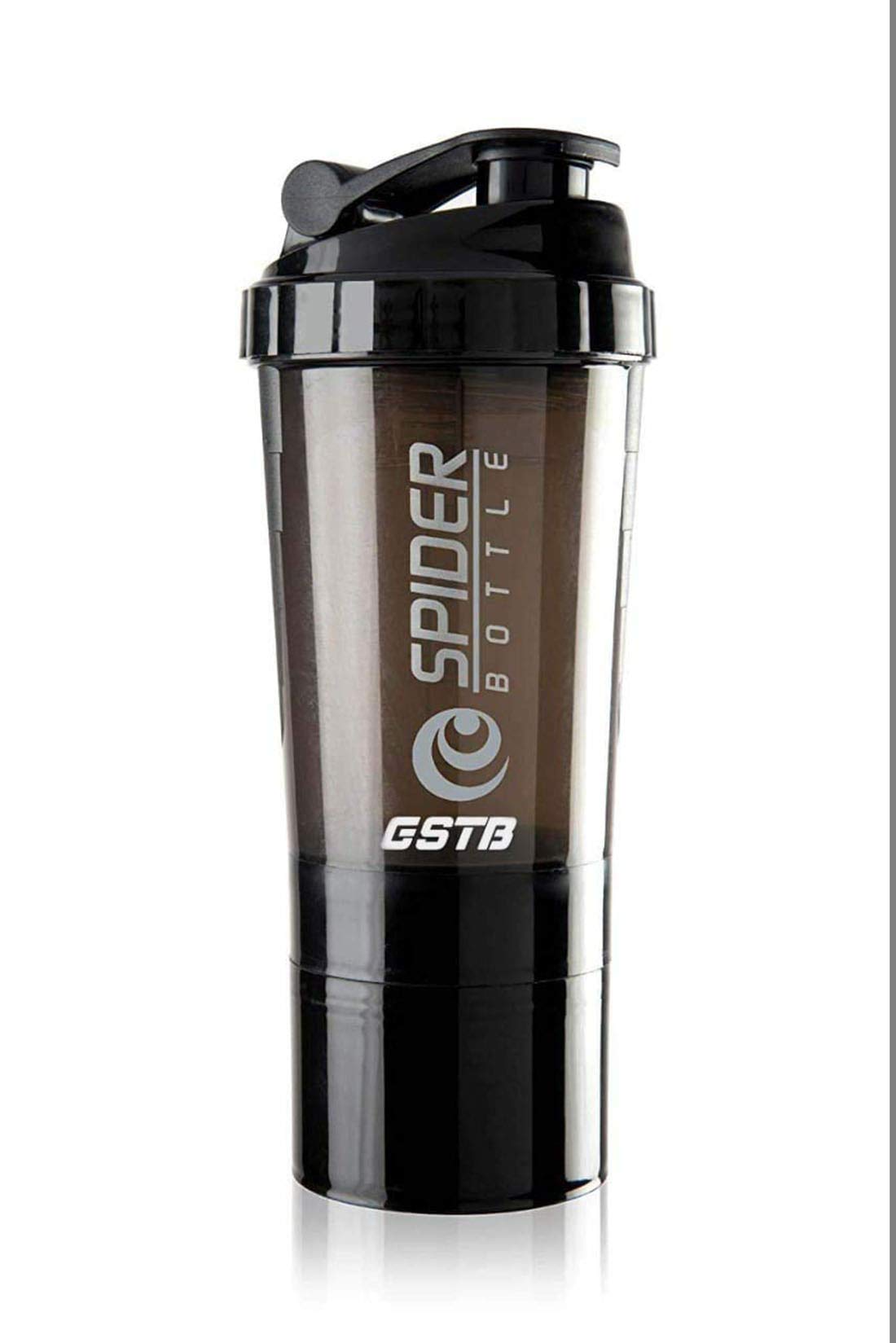 Ground Marshal Shaker Spider 500 ml Bottle with 2 Compartments for Gym and Sports