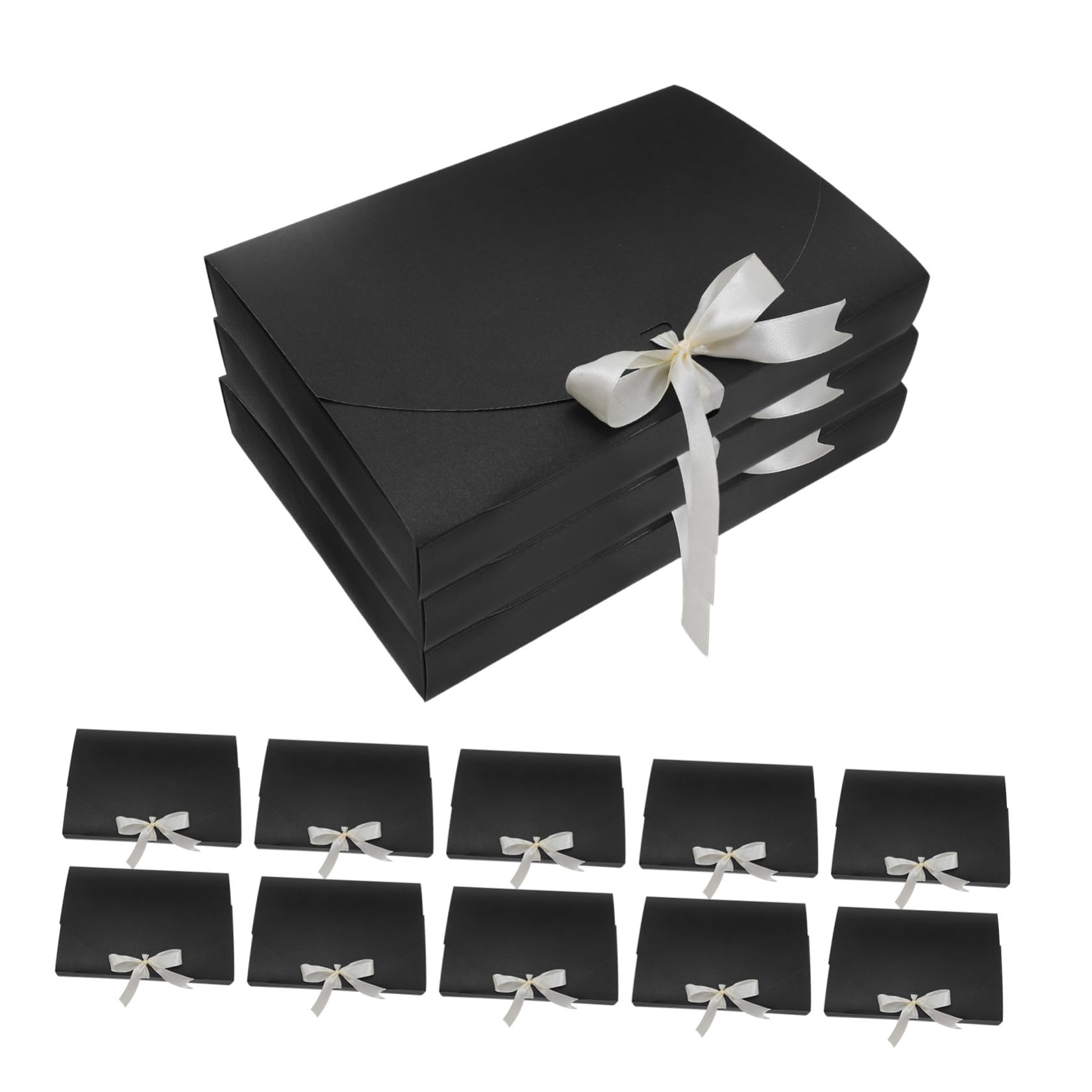 LABRIMP 20 Pezzi Scatole Regalo con Fiocco per Camicie e Sciarpe Confezione Carta Elegante per Compleanni Matrimoni Natale e Feste Sacchetti Imballaggio Versatili e Protettivi