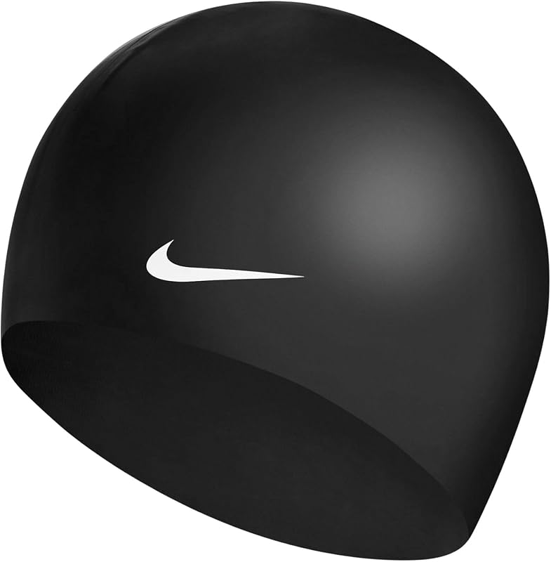 Nike Au C 93060 0 011 Gorro de Natación Negro/Blanco, Unisex Adulto, Talla Única