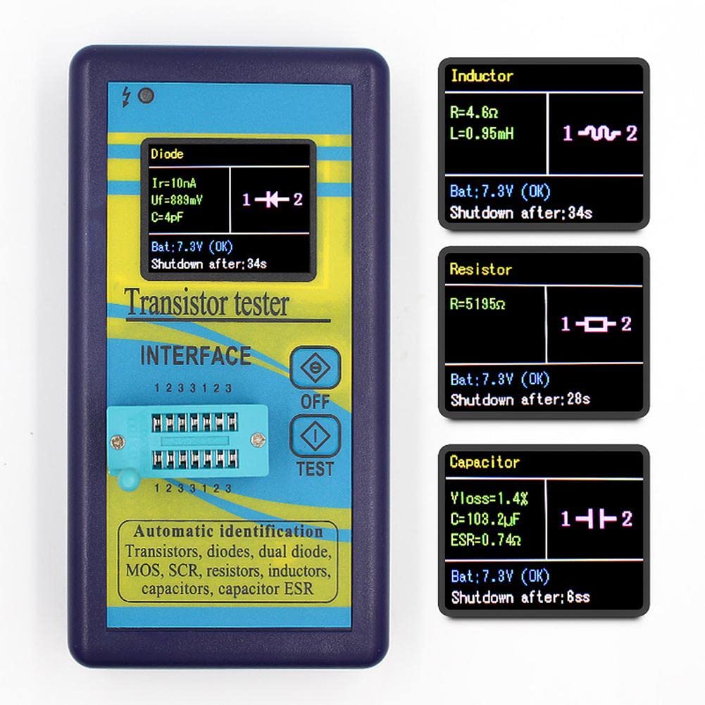 DollaTek M328 Mehrzweck-Transistortester Diodenwiderstand ESR-Kapazität LCR-Messgerät