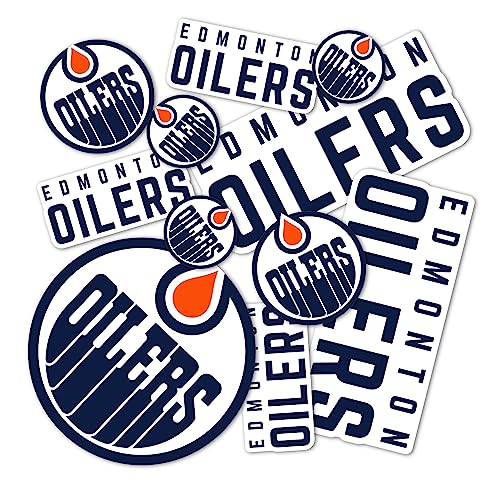 Desert Cactus Edmonton Oilers Sticker NHL Team National Hockey League Vinyl Decal Laptop Water Bottle Car Scrapbook (Type 1-1)