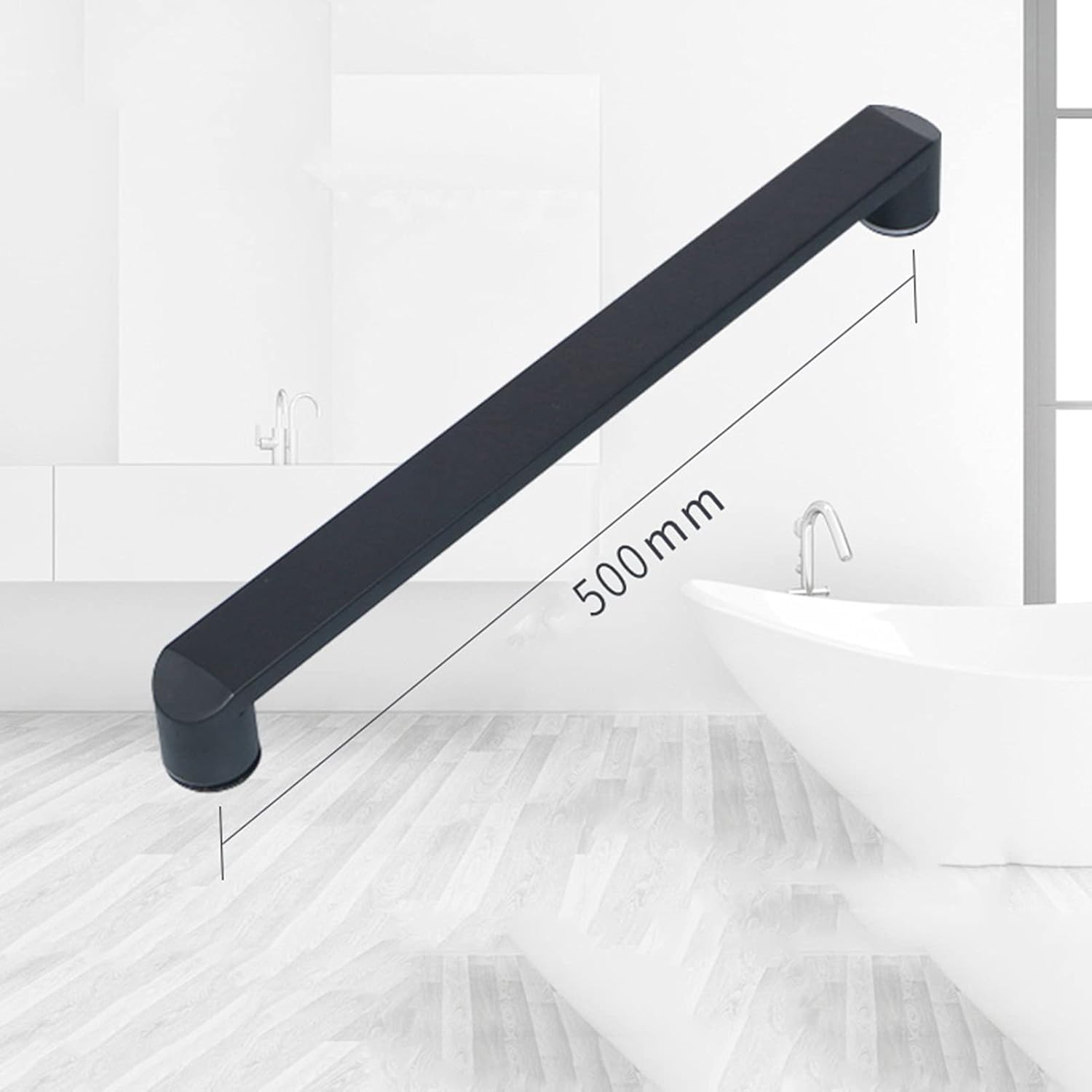 Single Frameless Glass Door Pull Push Handle Bathroom Door Knobs for Shower Enclosures Handle Screen Internal/External (Size : 600mm)