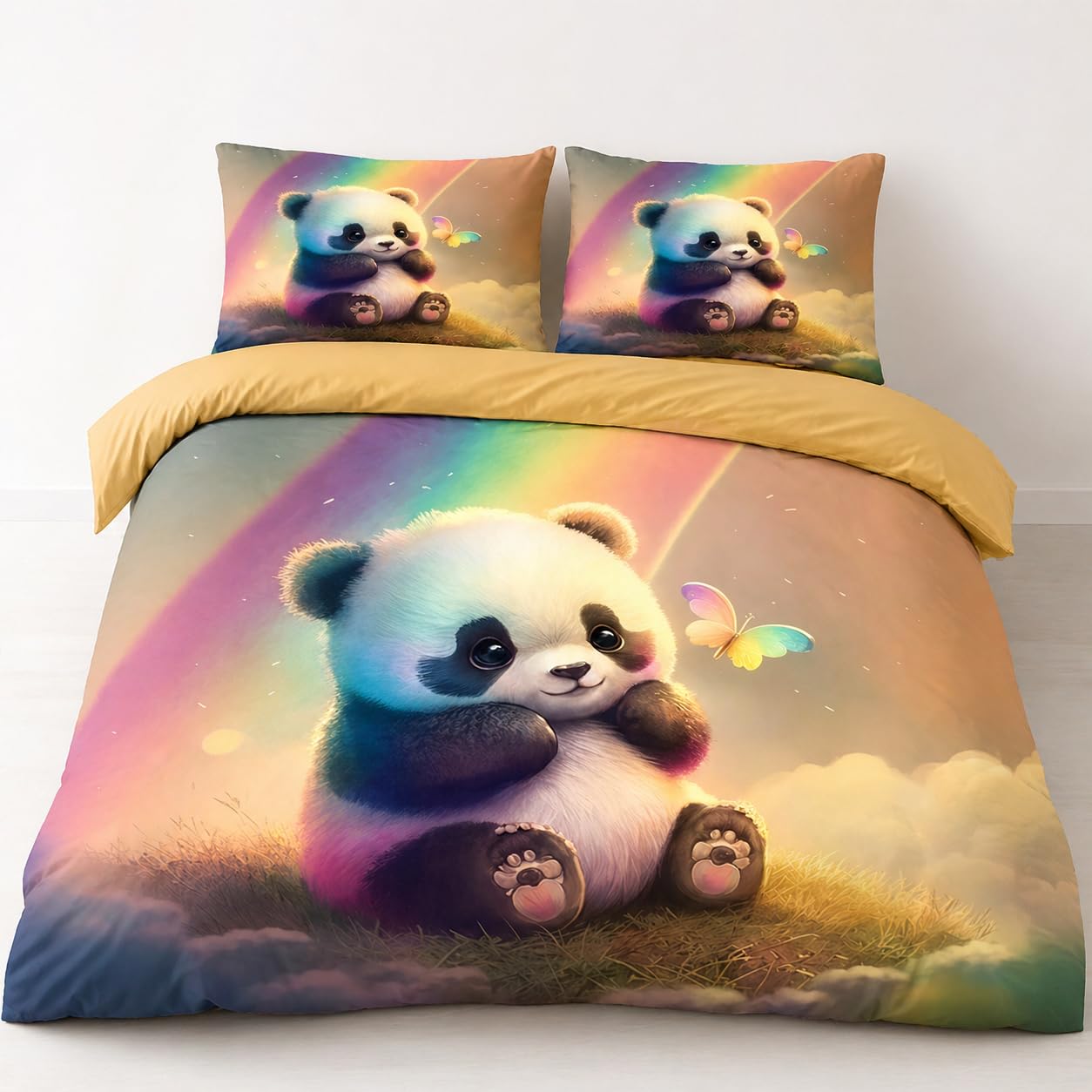 Parure de lit panda pour s'endormir chaque soir dans un écrin de tendresse