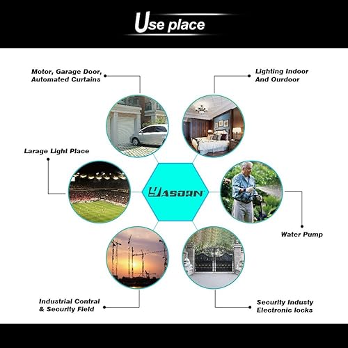 Miniatura 8 de Interruptor de relé RF inteligente eMylo Interruptor de control remoto inalámbrico DC 12V Módulo momentáneo de un canal 433Mhz receptor de relé con