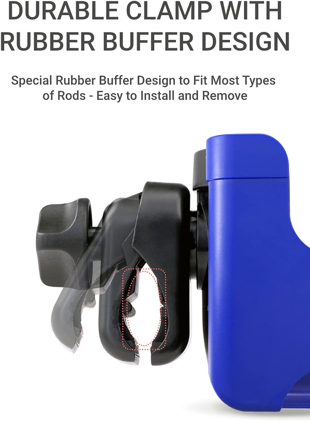 Universal Cup Holder, Stroller Cup Holder with Phone Holder, Stroller Accessories, Bike Water Bottle Holder, Treadmill, Wheelchair(Royal)