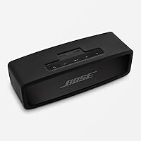 Vista 5 de Geiomoo Compatible con Bose SoundLink Mini/Mini II Funda de transporte de silicona, funda portátil resistente a arañazos y golpes (negro)