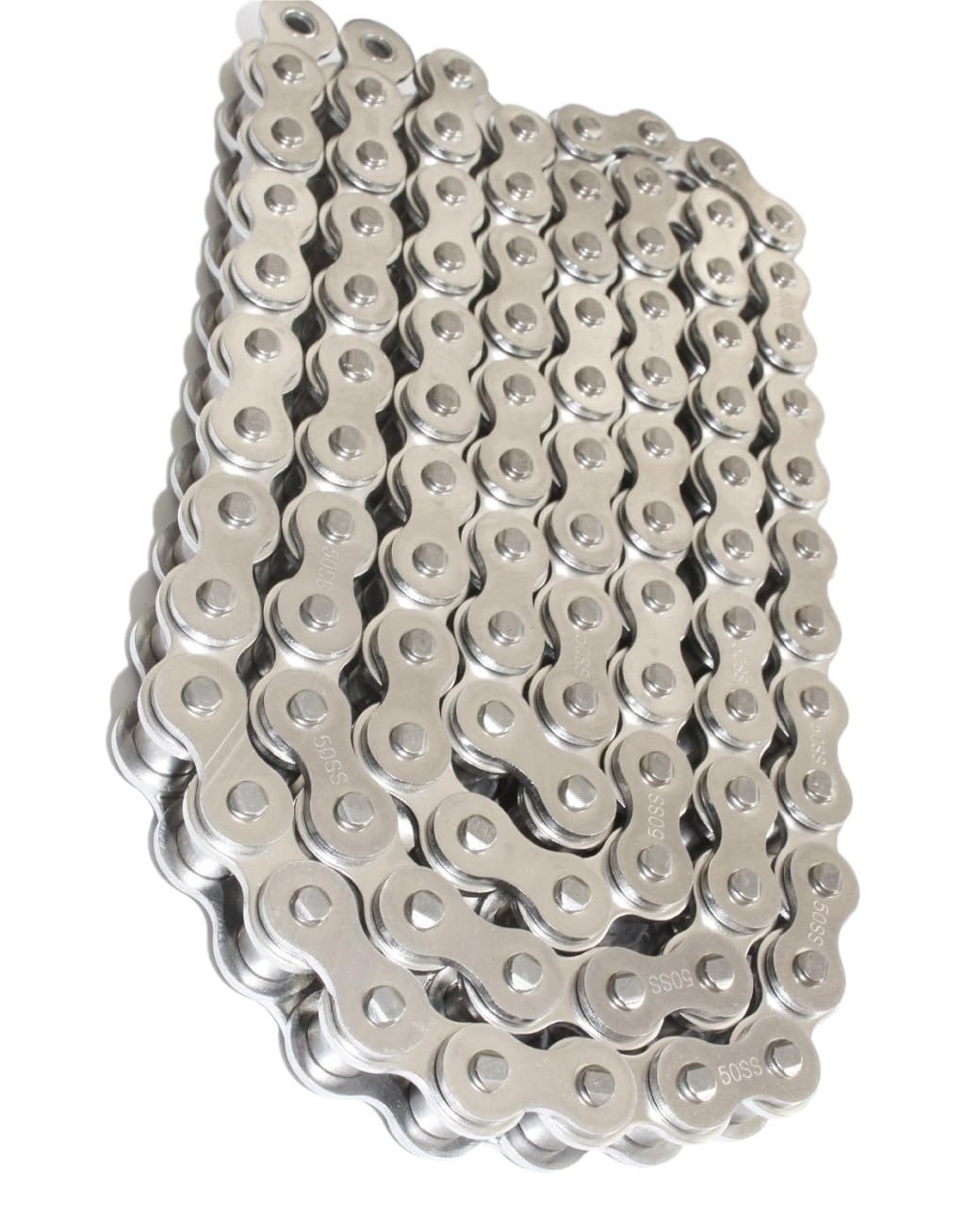 304/316 Stainless Steel Chain, Single and Double Row Roller Chain 04C/05B/06B/08B/10A MINGPING (Size : 16A-2-1.5m 304)