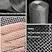 HDJDCBCV Chicken Wire， Industrial Wire Mesh, High Temperature Resistant Filtration Net High Hardness 304 Stainless Steel Screen Door Mesh 1M(W) X1m(H),Silver,8mesh