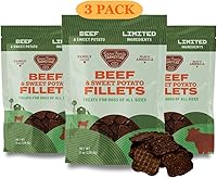 Vista 9 de Gaines Family Farmstead Filetes de salmón y batata para perros, 8 onzas, masticables suaves totalmente naturales, salmón de Alaska capturado