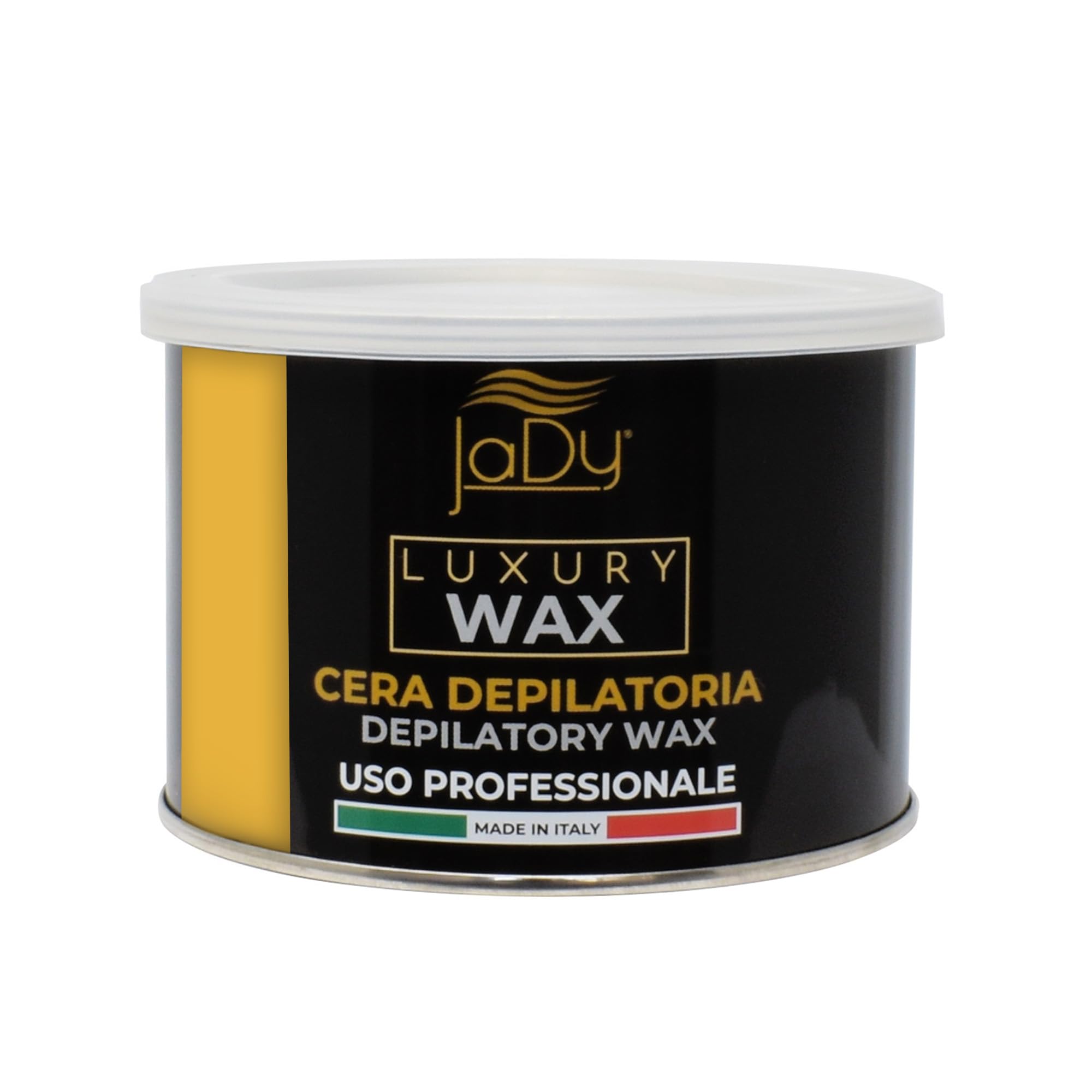 JaDy - Cera Depilatoria a Caldo | Per Pelli Sensibili | Rimuove i Peli alla Radice | Uso Professionale, Miele Gialla, 400 ml