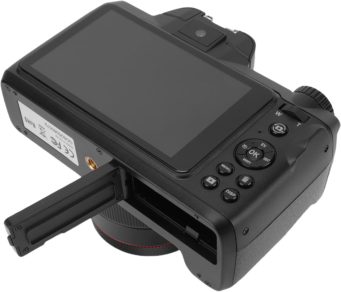 Acogedor 5Kデジタルカメラ、64MP、18Xズーム、4インチタッチスクリーン、デュアルレンズ、WiFi、LEDフィルライト