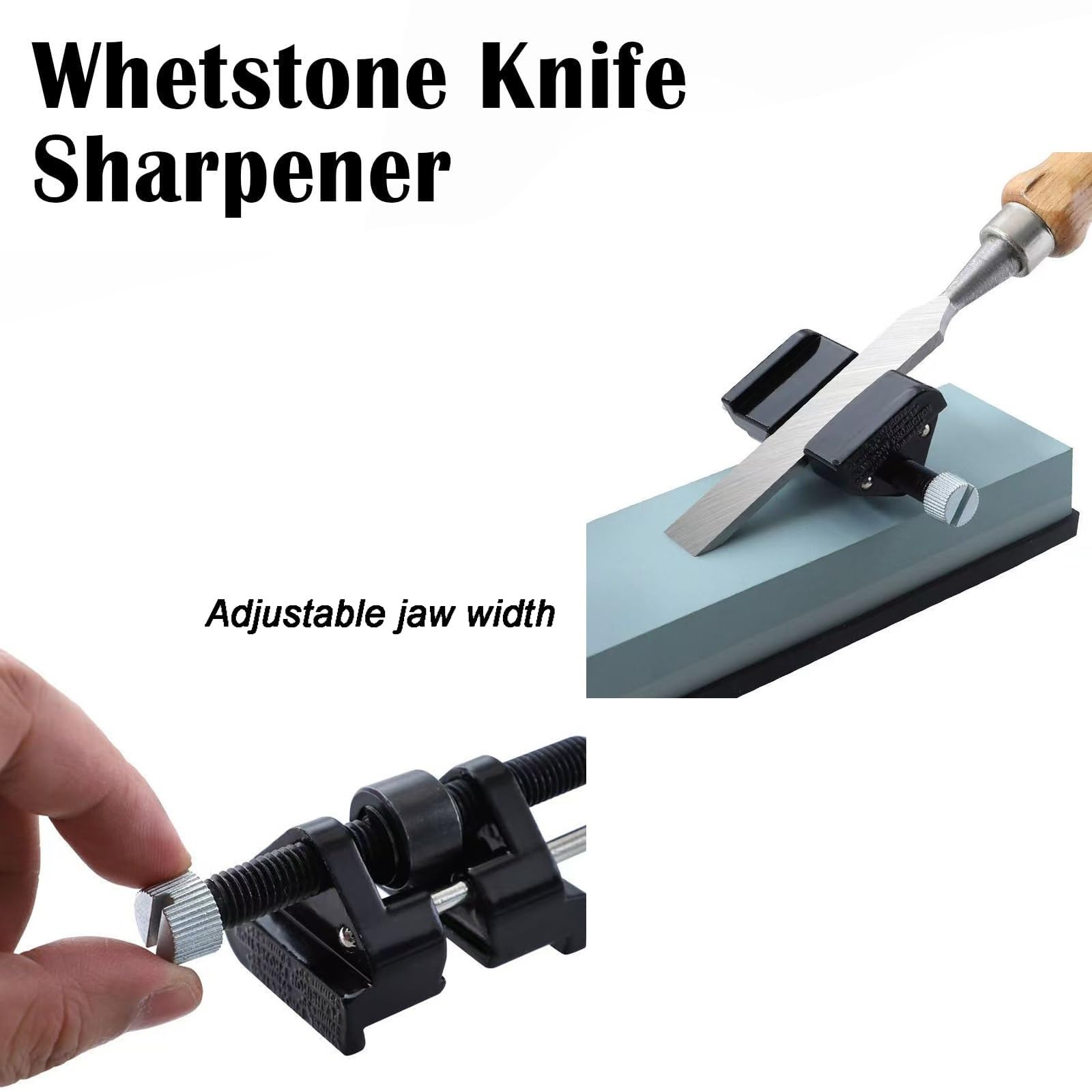 Juego de cinceles para madera de 8 piezas, juego de cinceles para carpintería con piedra de afilar, guía de afilado y estuche de almacenamiento, juego de cinceles para tallar madera, carpintería
