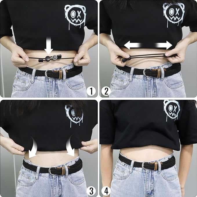 2PCS Adjustable Crop & Tuck Band for Women - Shirt Stays Belt 5