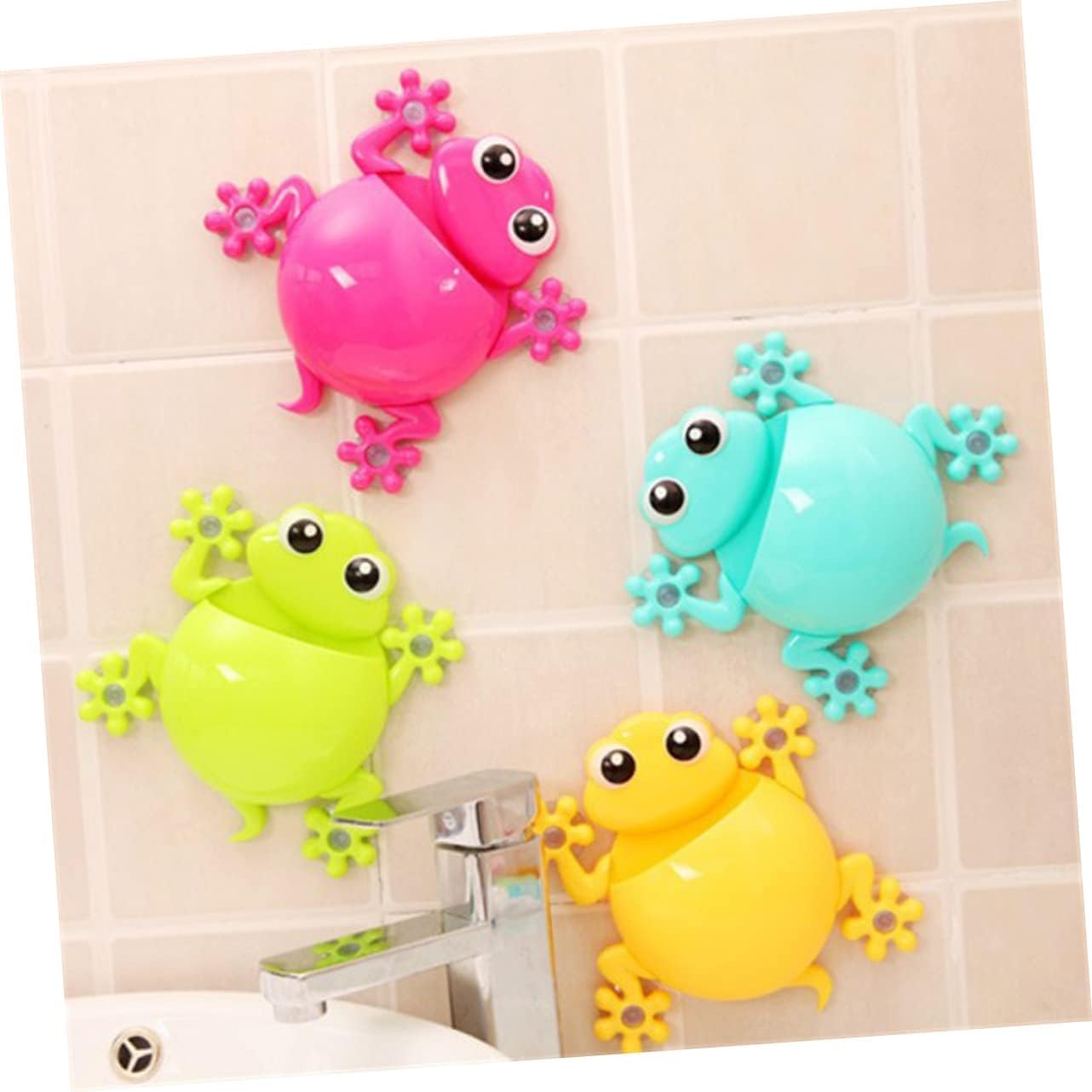 Zahnbürstenhalter-Caddy, Zahnpasta-Halter, Ständer, niedlicher Zahnbürstenhalter, Kinder-Zahnbürstenhalter, Dusche, Zahnbürsten-Organizer, Rasierer-Halter, elektrische Zahnbürsten, Kinder-Zahnpasta-Ha