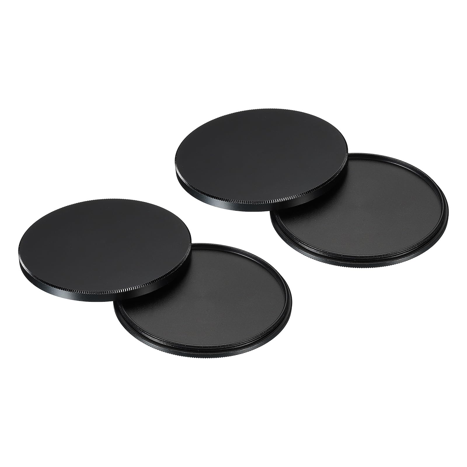 PATIKIL Portafiltri Impilabile In Alluminio Per Lenti Da 62mm - Custodia Protettiva Circolare Per Filtri ND E Polarizzatori (Nero) - 3