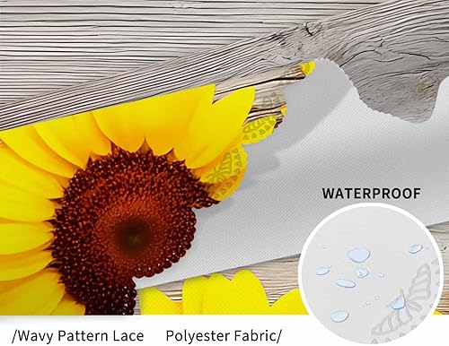 Miniatura 23 de IBILIU Mantel redondo de animales, árboles, pájaros, zorros, búhos, conejos, ciervos, mapaches, setas, naranja, amarillo, mantel circular