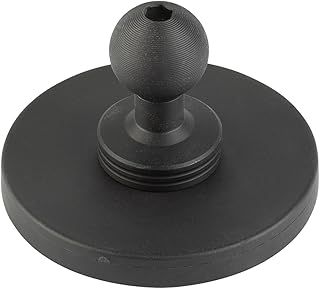 Bulletpoint Mounting Solutions 2.6-inch Diameter Round Magnet Base with 20mm Ball Mount Magnetic Device Holder
