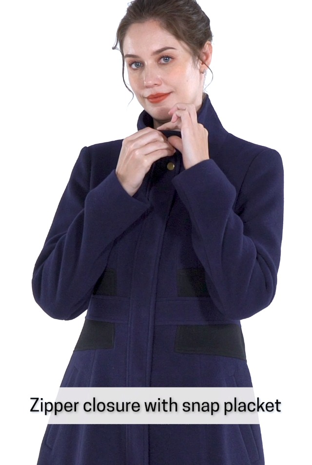 Amazon.com: BGSD Women Ari Fit and Flare Wool Blend Walking Coat