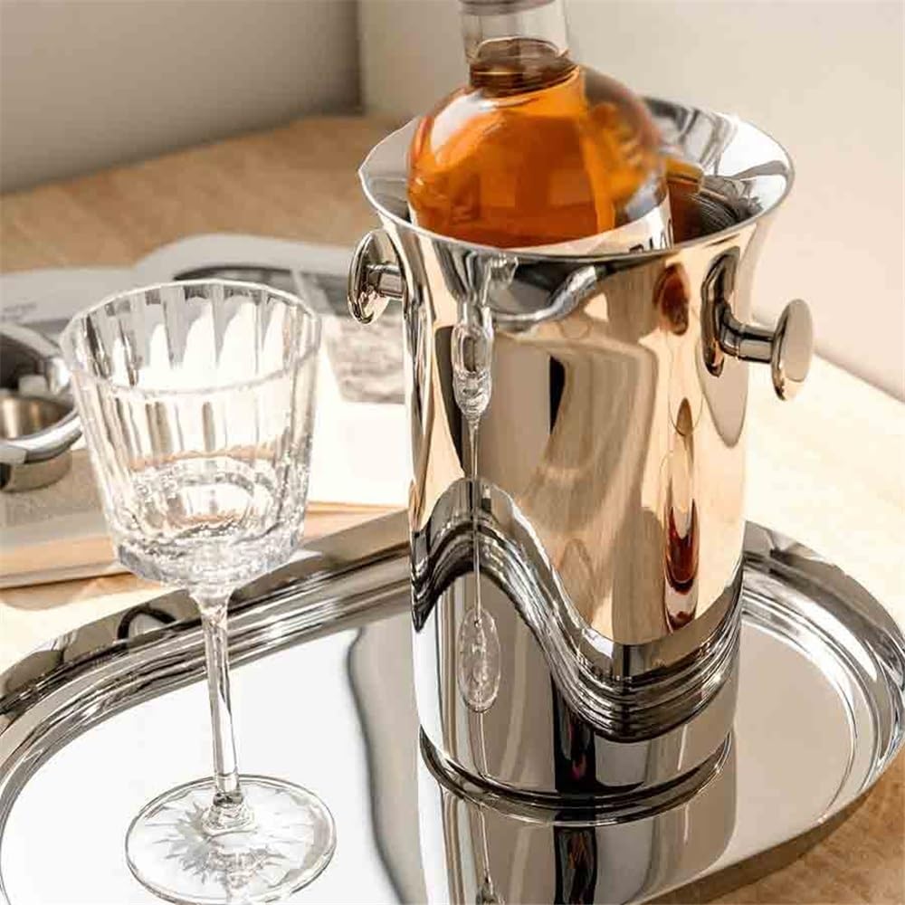 Cubo de Hielo Cubo de Hielo Lujo Ligero, Cubo for champán, for Vino, decoración Hotel, Adorno, Regalo inauguración la casa Cubo de Hielo frío para Barra