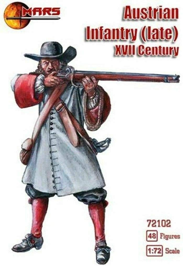 Mars Figures 72102-1/72 Austrian Infantry (Late), XVII Century Scale Model kit
