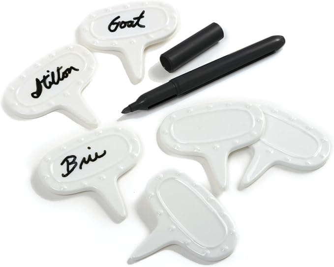 Norpro 347 Cheese Marker Set with Pen, 7-Piece,White