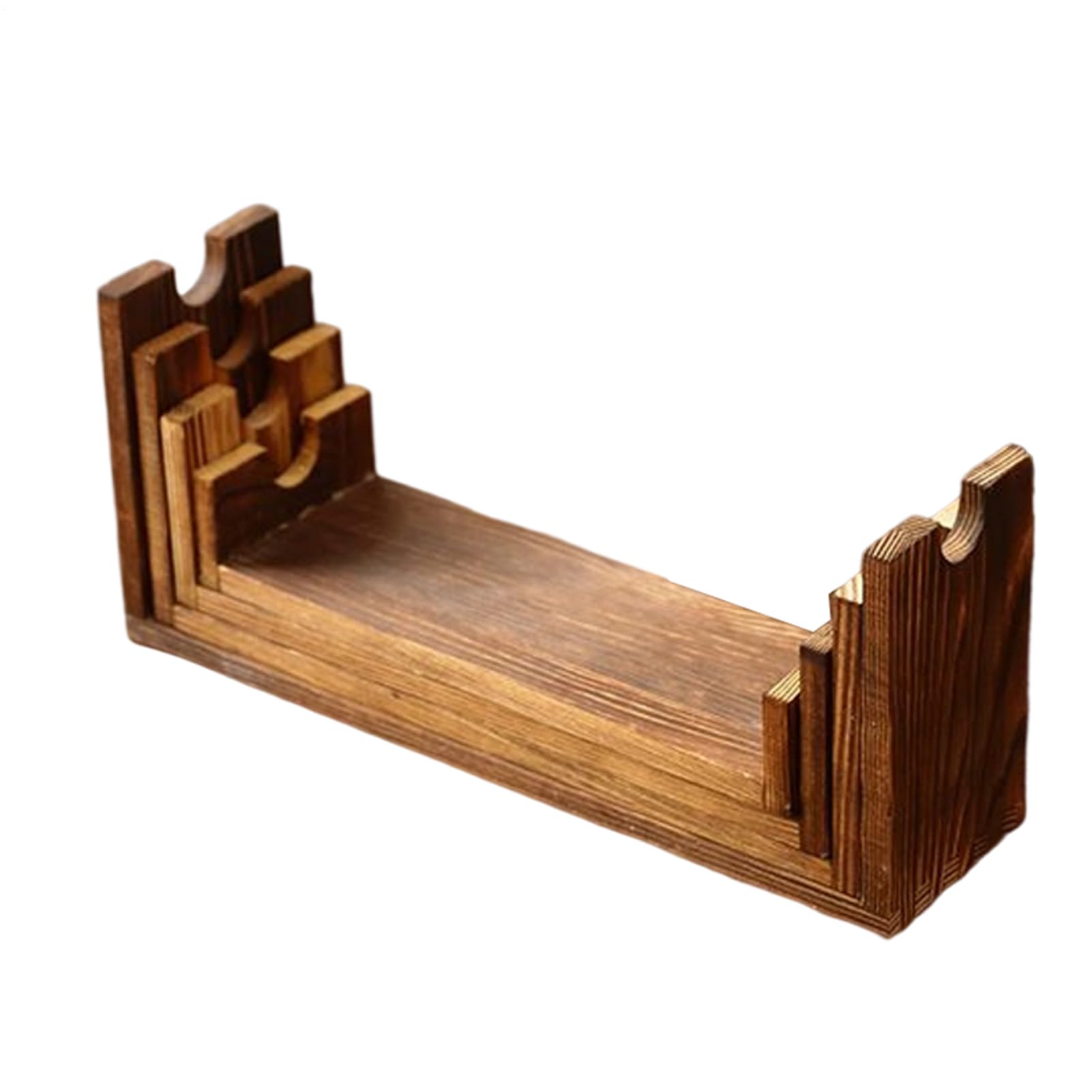 Surélévateurs de présentation en bois, lot de 4 présentoirs pour buffet et décor