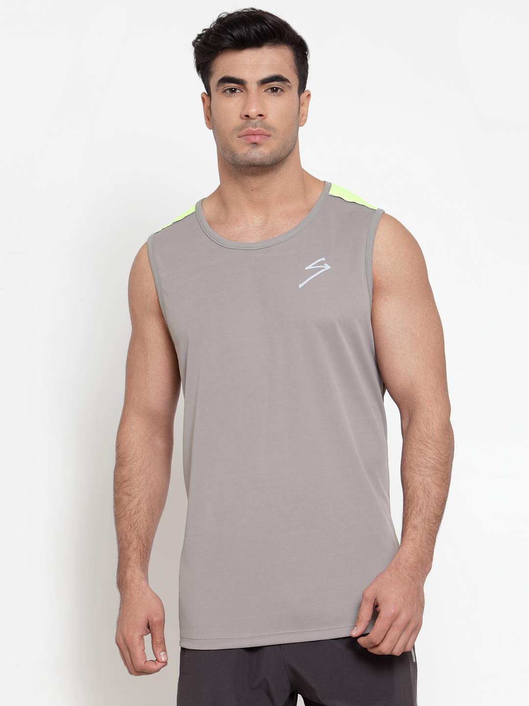 SG Polyester T.Vest Men V1-Grey XL, XL(Grey)