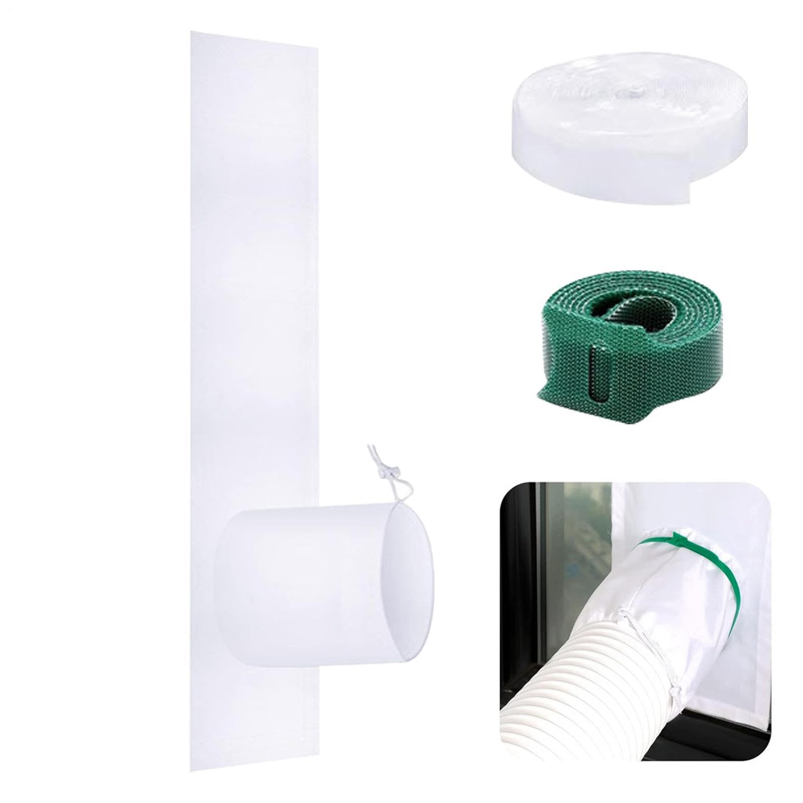 Kit Di Tenuta Per Finestra Per Condizionatore Portatile | Set in Tessuto per Sigillatura Ventilazione - Accessorio Portatile Flessibile Per Risparmio Energetico Per Soggiorno Casa