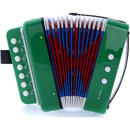 Amazon.com: SKY Acordeón 7 Botón 2 Bass Instrumento de Música para Niños  Fácil de tocar, Verde brillante, S : Instrumentos Musicales