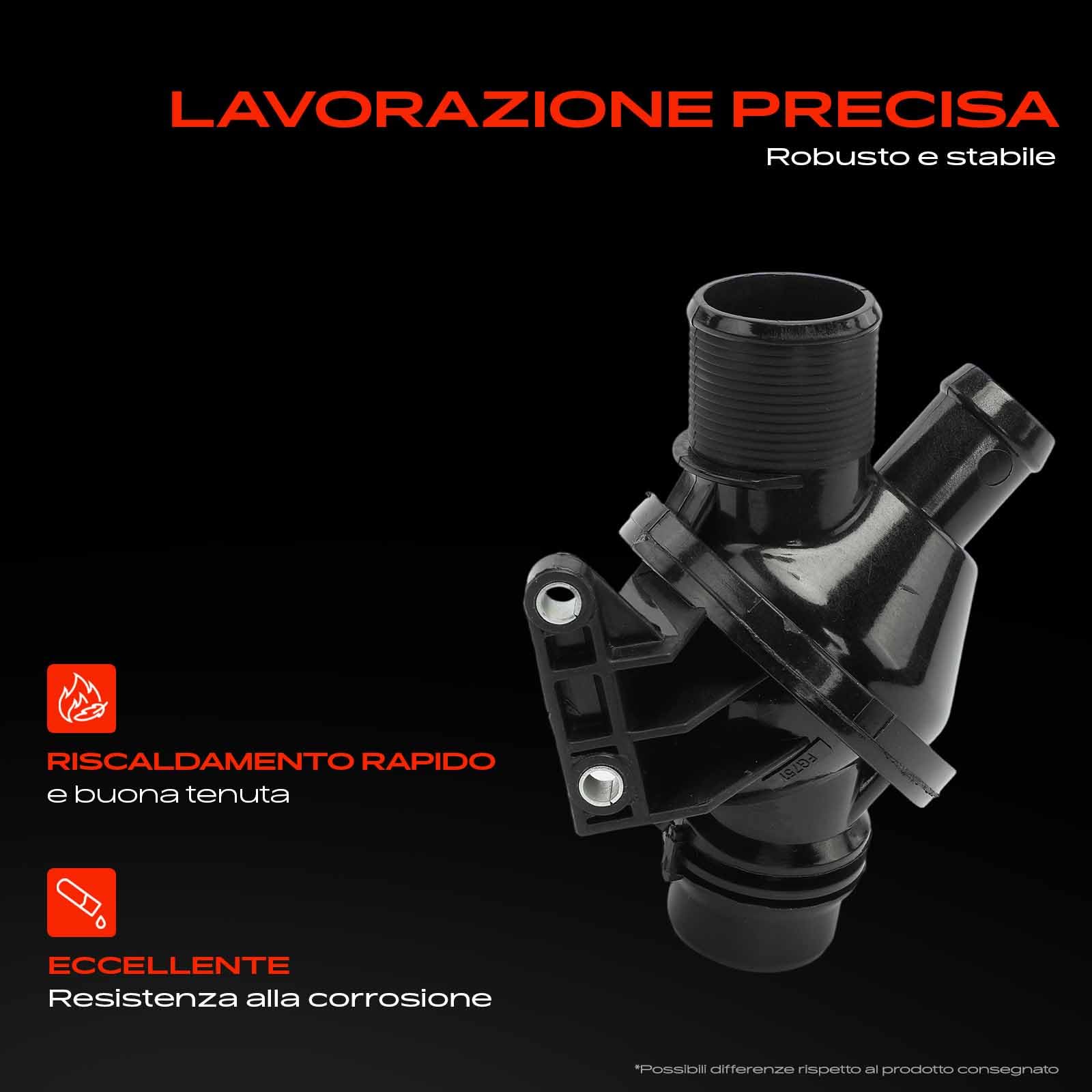 Frankberg Termostato Liquido di raffreddamento Regolatore del liquido di | Compatibile con: Z4 R.o.a.d.s.t.e.r E89, Serie 5 F10, X1 E84, 4 Cabriolet F33 F83, X5 F15 F85, 4 Gran Coupé F36