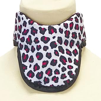 SS3B Lead Thyroid Shield Soft 3/4 Buckle Back Pink Leopard