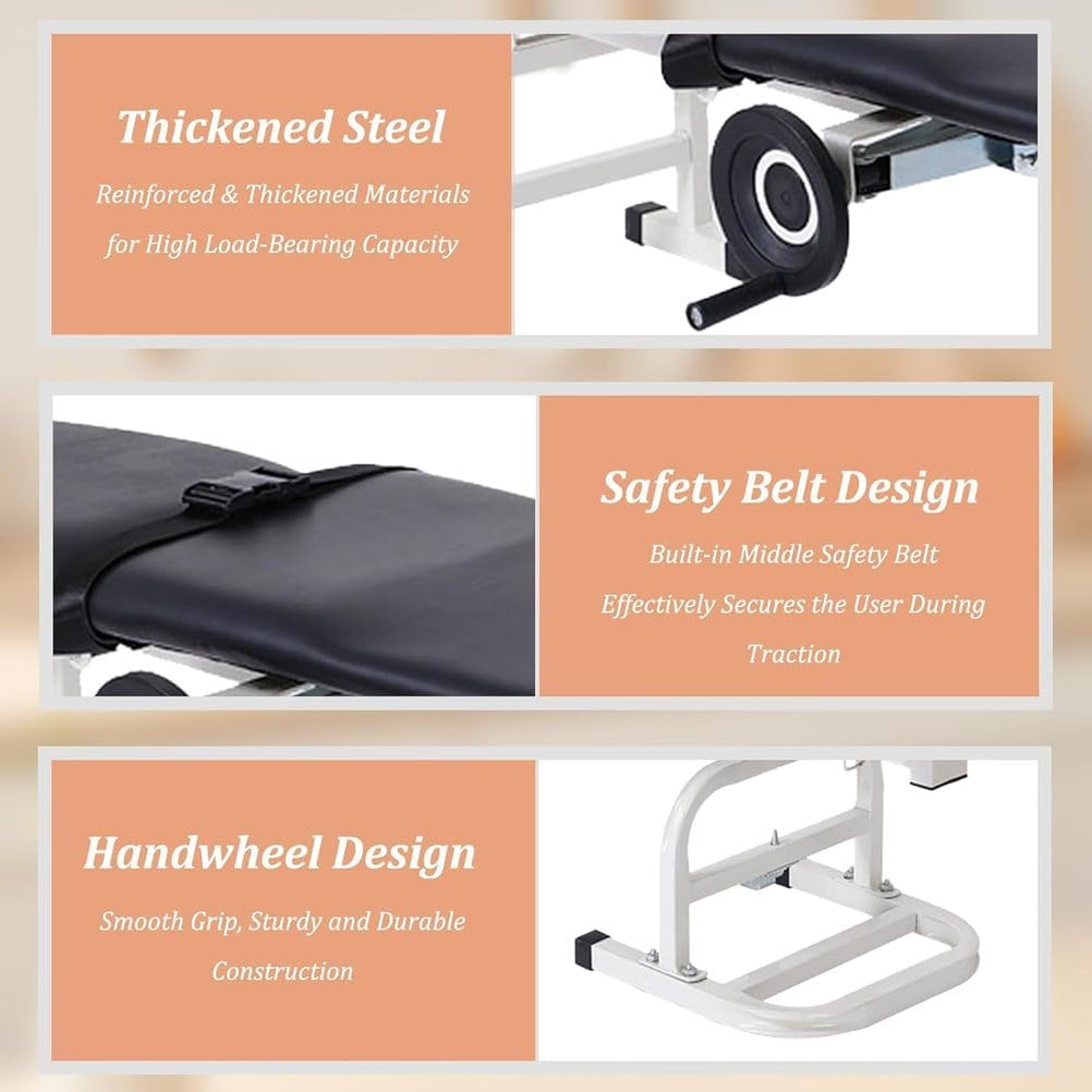 Cervical and Lumbar Traction Bed, Full-Body Stretcher, Spinal and Cervical Massage & Traction Bed, Multifunctional Portable Stretcher, Lumbar Traction Device