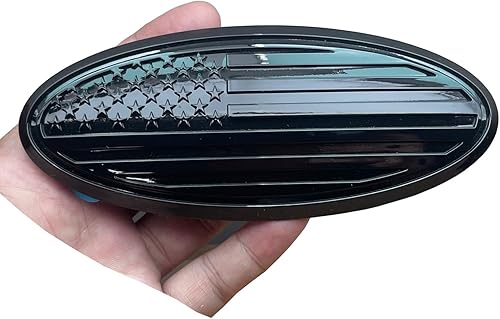 Miniatura 7 de Emblema de repuesto de 12 pulgadas para Ford F250 F350 Super Duty Rejilla Delantera Puerta Trasera Cubierta de Aluminio Americano Negro Emblema