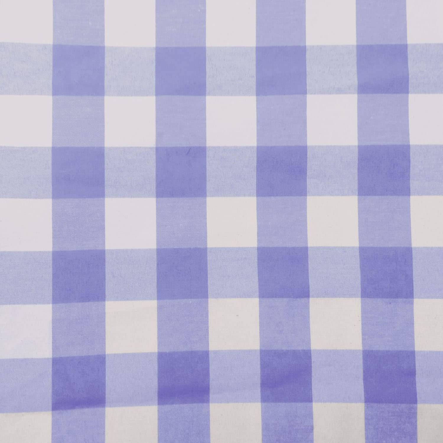 Zen Creative Designs Poly Cotton Gingham Print Fabric 58 Inch Wide/Gingham Checkered Print Fabric/Craft & Sewing Material (1 Yard, Brown)