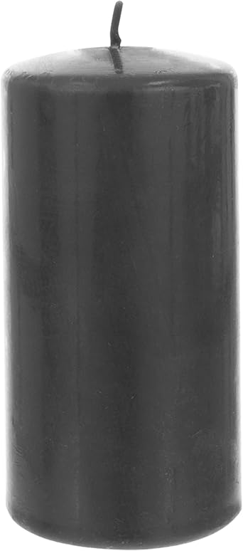 Mega Candles 1 pc Unscented Dome Top Dark Gray Pillar Candles, Pressed Premium Wax Candle 3 Inch x 6 Inch, Home Decor, Weddings, Parties, Festivities, Occasions, Florists, Events, Prayers, Memorials