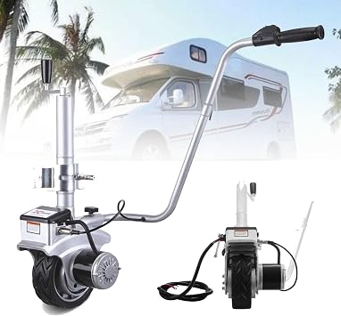 2270KG Electric Trailer Mover - 12V 350W Motorised Wheel for Caravan/Boat/Camper | All-Terrain Aluminium with Remote