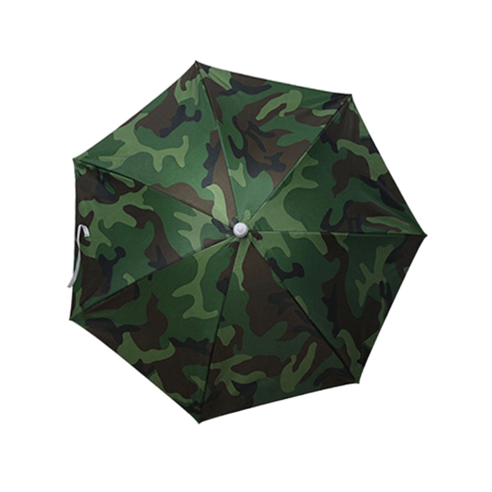 ATORSE Umbrella Hat for Sun Rain Waterproof 30 inch Headwear for Beach Gift Camping-image-6