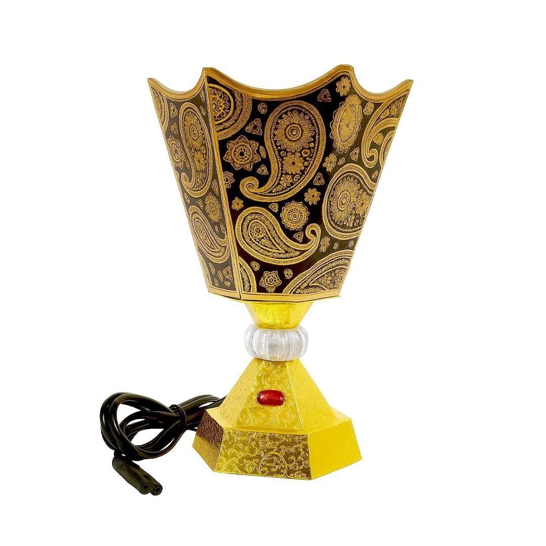 Electric Incense Burner,Arabic Metal Bakhoor Burner,Tabletop Censer For Aromatherapy,Home Fragrance,Yoga,Spa&Office Decor