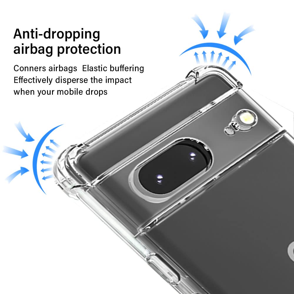LCEHTOGYE Custodia per Google Pixel 7A, PU Case Staffa Cover + 3 Pellicola Protettiva in Vetro Temperato per Google Pixel 7A -YSSD- Rosa1