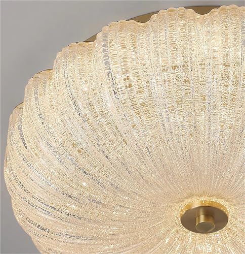 Lampe de plafond en cuivre ronde changeable 40cm pour éclairage de chambre - 8