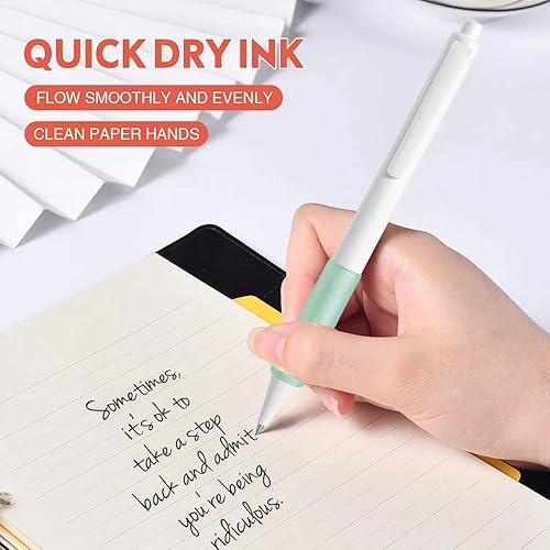 Miniatura 4 de Click Silent - Bolígrafos de gel de punta fina, bolígrafos de escritura suave, 10 bolígrafos lindos para diario, bolígrafos estéticos, bolígrafos de