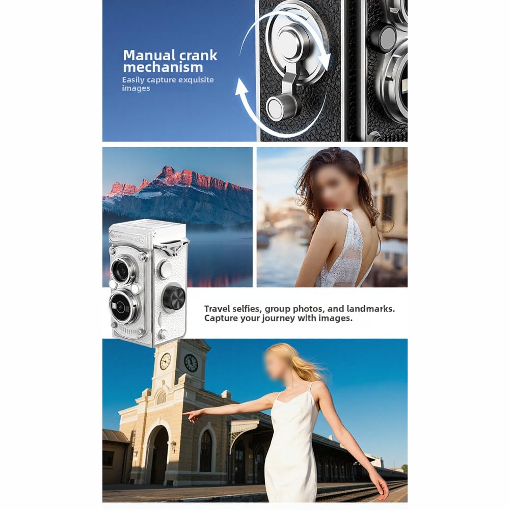 Appareil photo numérique rétro, enregistrement vidéo HD, pour ABS