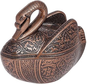 Antique Copper Small Swan Sugar Bowl for Home, Kitchen and Wedding Party, Delight and Chocolate Serving, Stylish Design for Cube and Powder Sugar