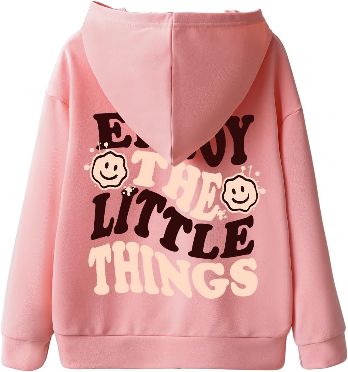 SHENHE Girl's Hoodie Pullover Graphic Long Sleeve Loose Fit Preppy Sweatshirt Hoodie