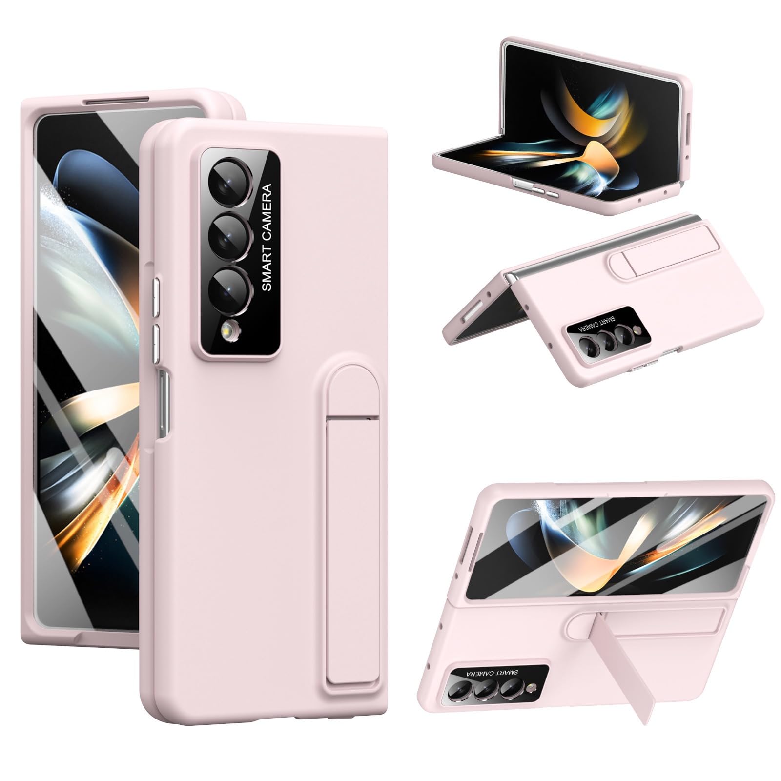 Coque rigide Samsung Galaxy Z Fold 4 rose premium ajustement parfait