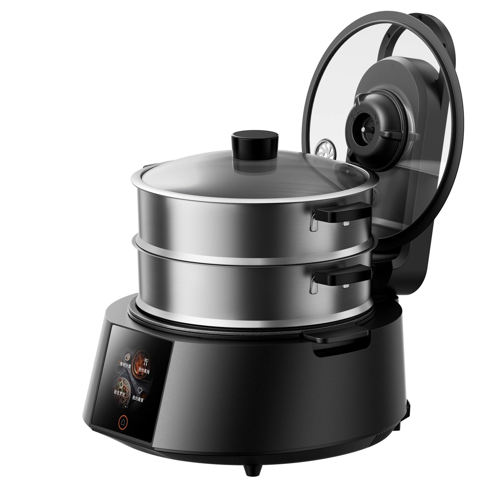 Robot De Cocina con Panel De Control Táctil Y Función De Paleta Agitadora Giratoria De Doble ala 38 * 33,5 * 21,6 CM Procesador De Alimentos Comercial 3,5 L, 220 V