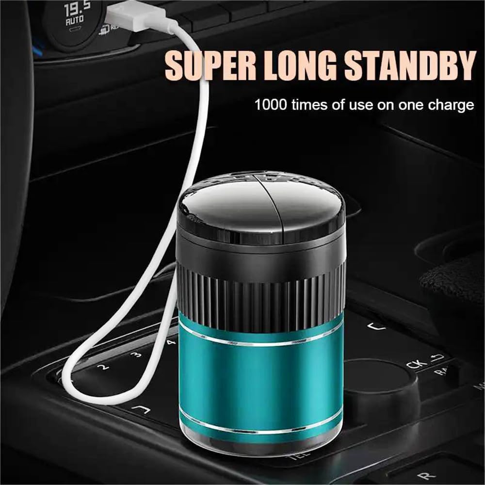 Premium Vehicle Ashtrays for VW Arteon Sedan/CC Coupé/Shooting Brake Wagon Estate, Flame Retardant Heat Insulation Convenience Car Ashtray,Silver