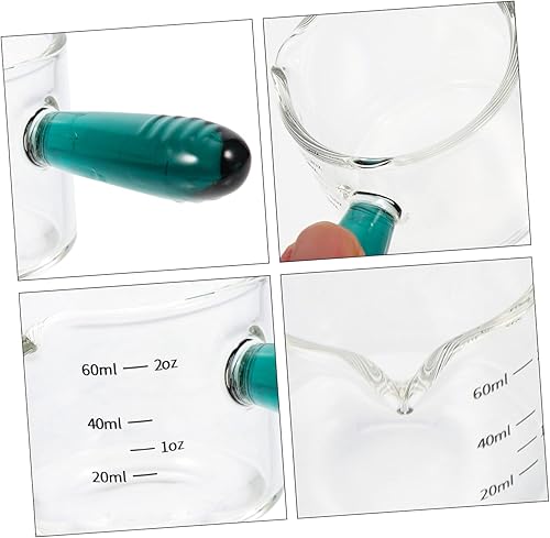 Miniatura 3 de Luxshiny Jarra de mezcla graduada de vino con leche cacerola de té para cocina mini suace anti taza resistente al calor jarras verdes calentador de