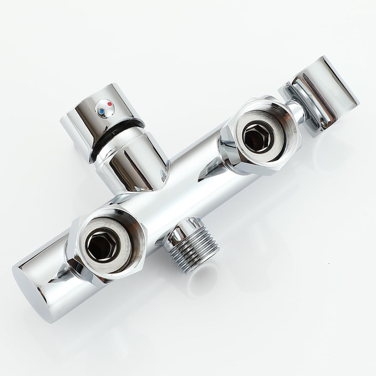 Set miscelatore per bidet da parete cromato, per WC con doccetta musulmana per acqua calda e fredda, con kit spruzzatore Shattaf